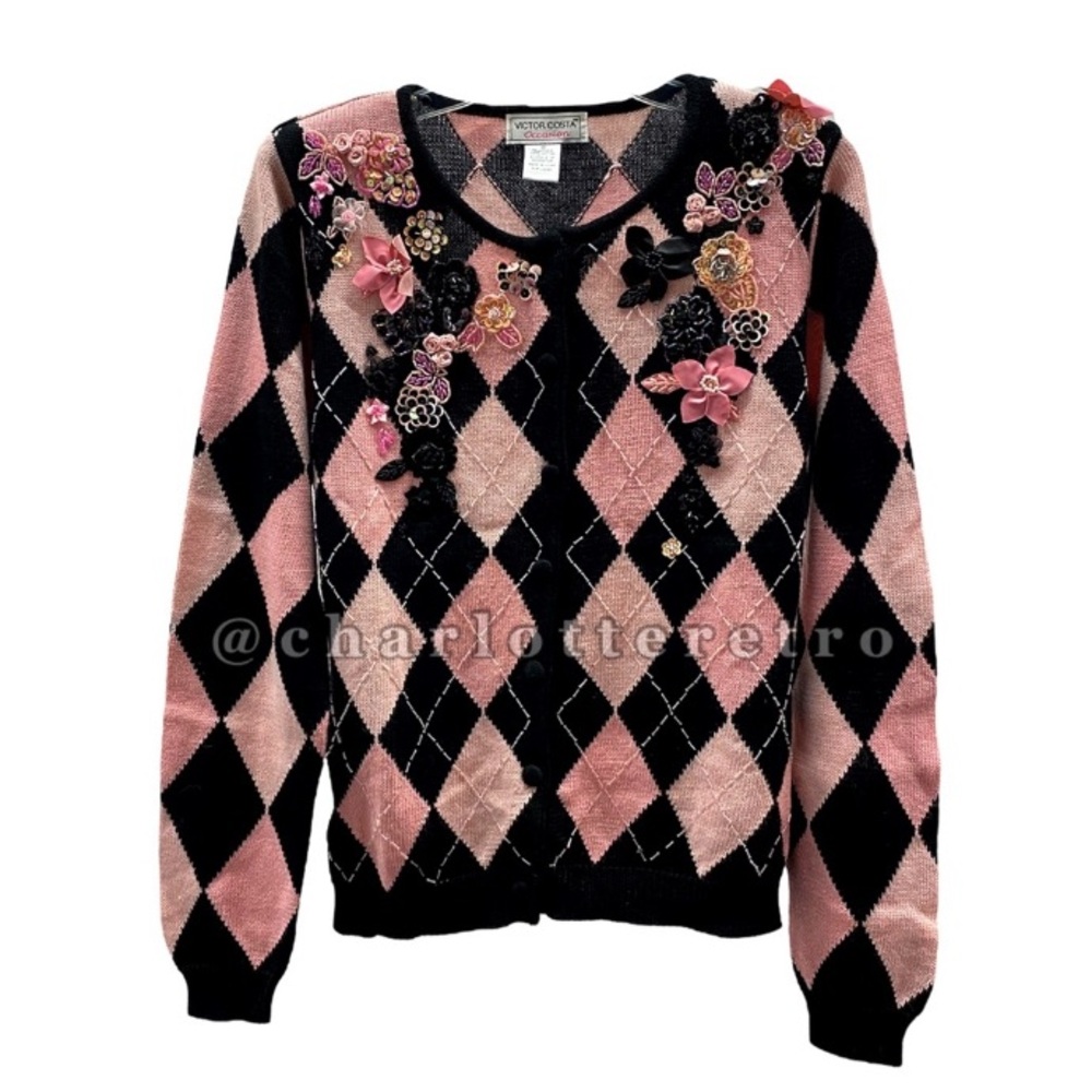 Victor Costa • Harlequin Plaid Sweater